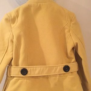 lola Jackets & Coats - BCBGeneration Lola button up yellow peacoat sz XS lola Jackets & Coats - BCBGeneration Lola button up yellow peacoat sz XS